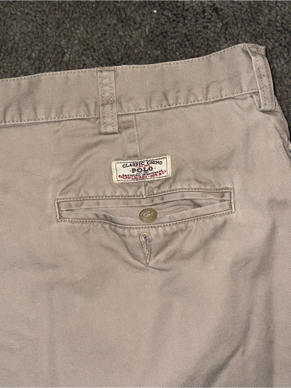 Polo by Ralph Lauren Light Khaki Flat Front Chino Shorts